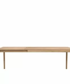Ethnicraft Oak Bok Extendable Dining Table