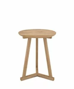 Ethnicraft Tripod Oak Side Table