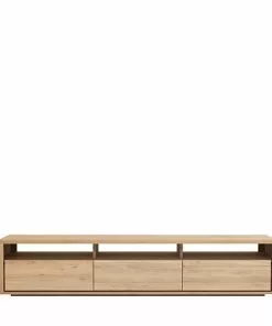 Ethnicraft Shadow Oak TV Unit 3 Drawers