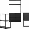 New Order Set – High Single Bookshelf + Low Double Bookcase + Single Credenza