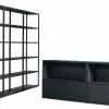 New Order Set – Media Unit + High Triple Bookshelf