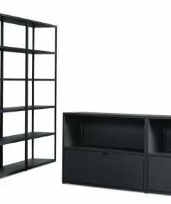 New Order Set – Media Unit + High Triple Bookshelf