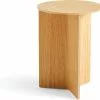 Brands-hay Wood Slit Side Table, High Round