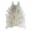 Open Room Small Natural Light Exotic Cowhide Rug