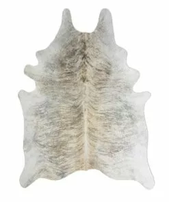 Open Room Small Natural Light Exotic Cowhide Rug