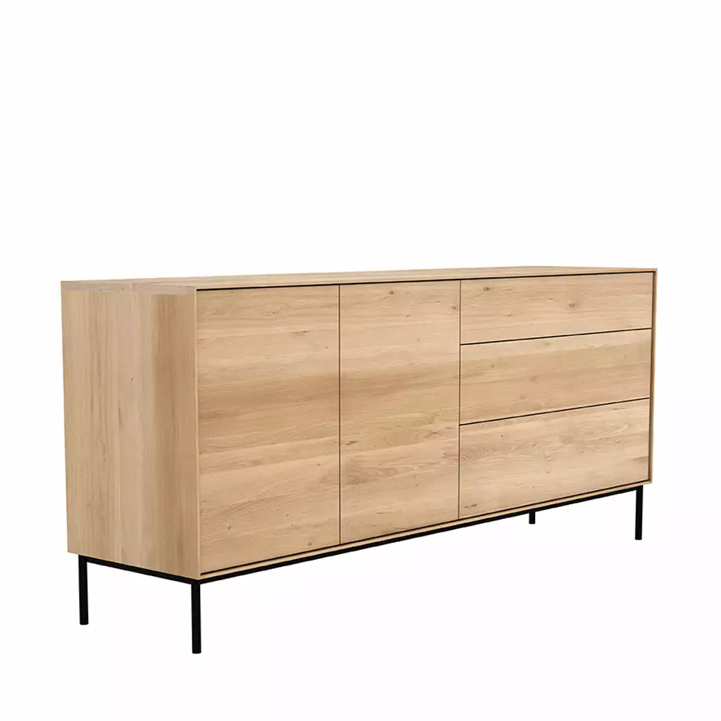Ethnicraft Oak Whitebird Sideboard - 2 Doors - 3 Drawers - Image 2