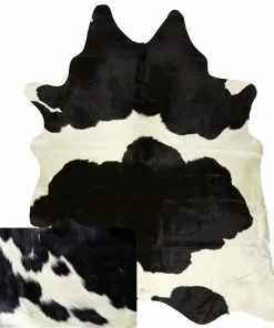 Open Room Medium Natural Black And White Cowhide Rug